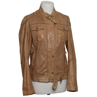 Leather jacket (Beige) from Mauritius