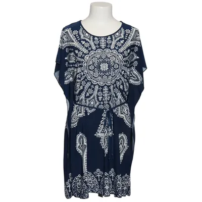 Kaftan (Blauw, Wit) van Cristina Love Elastaan, Polyester