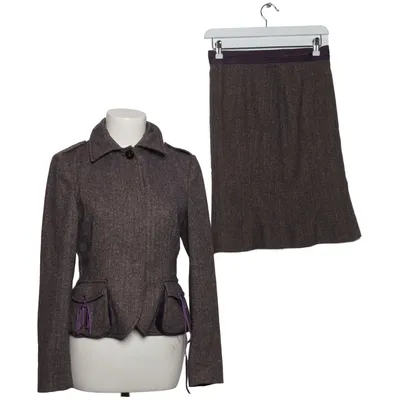 Skirt suit (Purple, Gray) from Schumacher Acetate, Elastane, Polyamide, Silk, Wool