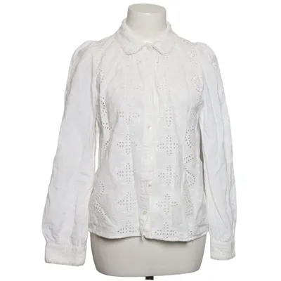 Blouse (White) from Sézane Cotton, Linen
