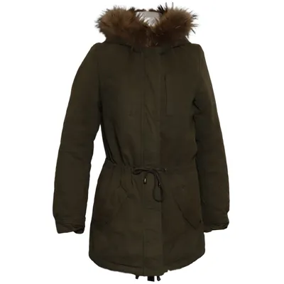 Parka (Green) from IQ+ Berlin Acetate, Cotton, Polyamide, Polyester