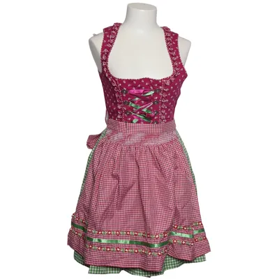 Dirndl (Lila, Grön, Vit) från Wiesnkönig Bomull, Polyester