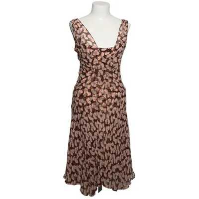 Jurk (Bruin, Roze, Meerkleurig) van Diane von Furstenberg Elastaan, Zijde