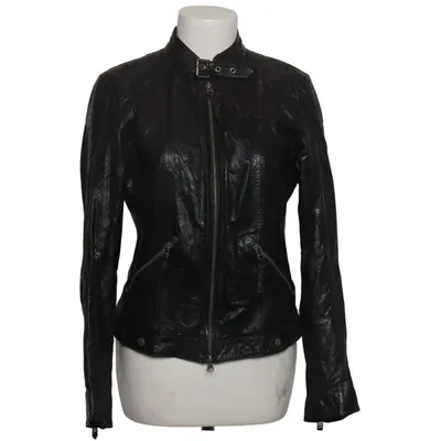 Läderjacka (Svart) från Gipsy Bomull, Skinn, Polyester