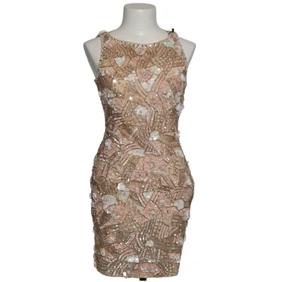 Cocktailkleid (Beige, Silber) von Miss Selfridge Polyester