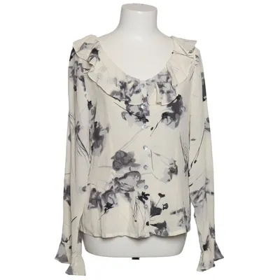 Blus (Vit, Grå, Svart) från Ashley Brooke Silke