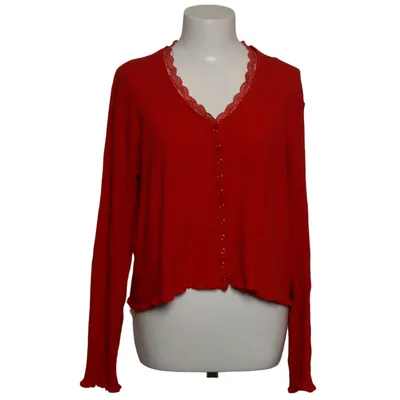 Cardigan (Rood) van Klaes & Myra's Acryl, Elastaan, Viscose