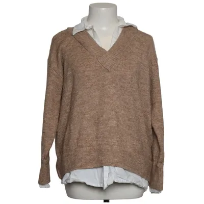 Pull-over (Beige, Blanc) de River Island Petite Acrylique, Coton, Élasthane, Polyamide, Polyester