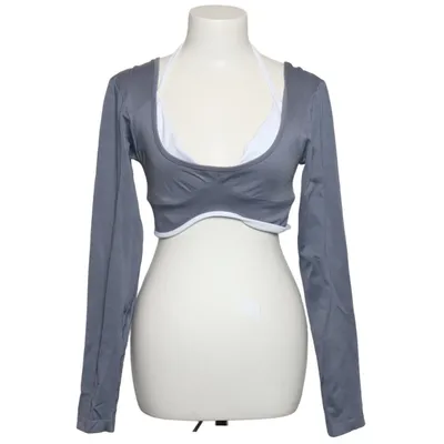 Crop top (Grå, Vit) från Teveo Elastan, Polyamid, Polyester