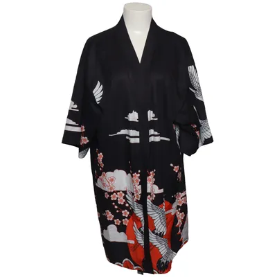 Morgonrock (Svart, Flerfärgad) från Shein Curve Polyester