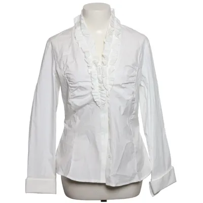 Blouse (Wit) van Purdey Katoen, Elastaan