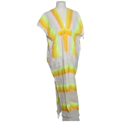Kaftan (White, Yellow, Orange) from LemLem Acrylic, Cotton