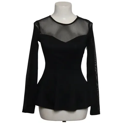 Peplum top (Zwart) van Koucla Katoen, Polyester