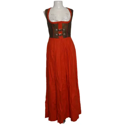Dirndl (Orange, Marron, Noir) de Feelings Coton, Cuir, Lin, Viscose