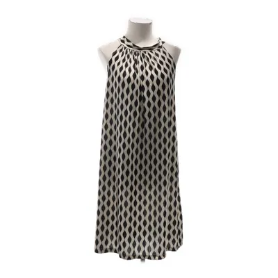 Jurk (Zwart, Wit) Elastaan, Polyester
