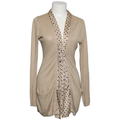 Wrap cardigan (Beige, Black, Multicolored) from Maliparmi Cotton, Silk