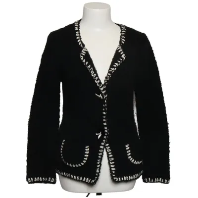 Cardigan (Black, White) from Uta Raasch Acrylic, Polyamide, Wool