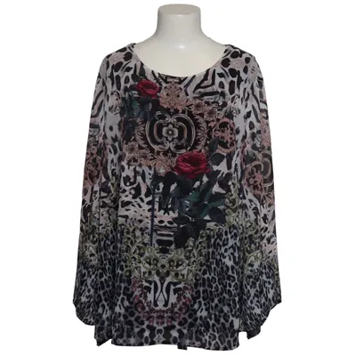 Blouse (Black, Beige, Multicolored) from Alfredo Pauly Elastane, Polyester, Viscose