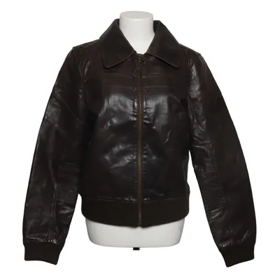Leather jacket (Brown) from ONLY Cotton, Leather, Polyester