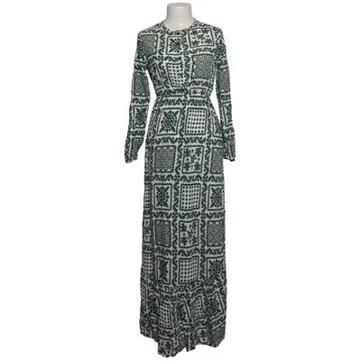 Långklänning (Vit, Grön) från Instyle Bomull, Elastan, Polyester