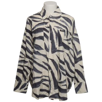 Blouse (Beige, Blue) from WRSTBHVR Cotton, Viscose