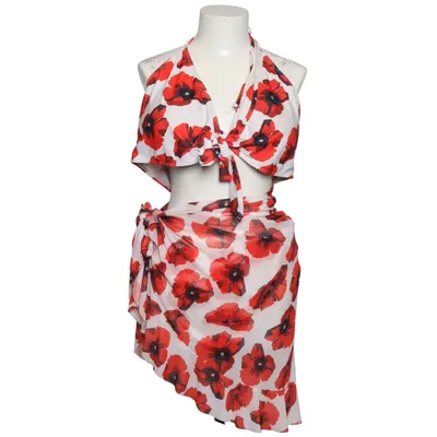 Bikini (White, Red, Black) Elastane, Polyester