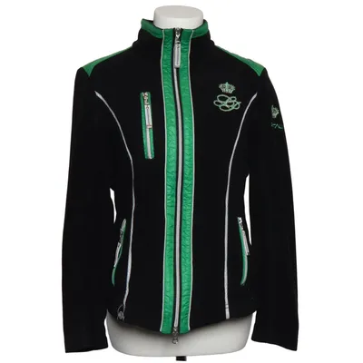 Fleecejakke (Sort, Grøn) fra Sportalm Acetat, Polyamid, Polyester