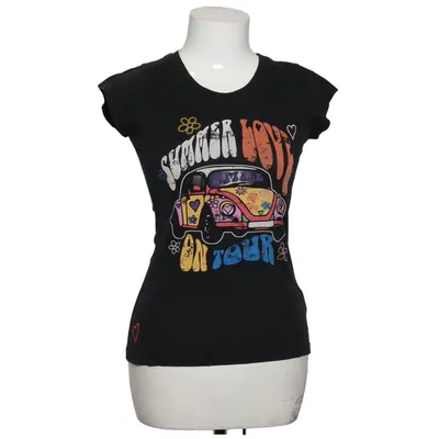 T-shirt (Black, Multicolored) from Fishbone Cotton