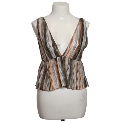 Crop top (Sort, Guld, Flerfarvet) fra Subdued Metallfiber, Polyester