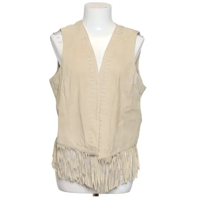 Leather vest (Beige) from Milestone