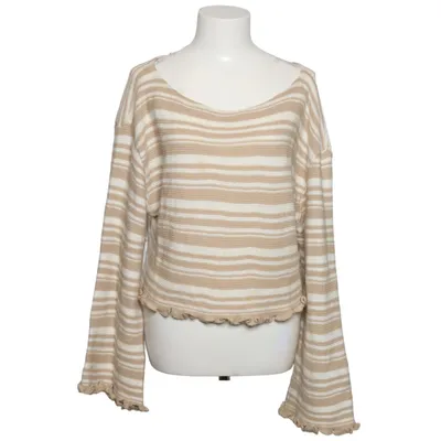 Pull-over (Beige, Blanc) de Nasty Gal Acrylique