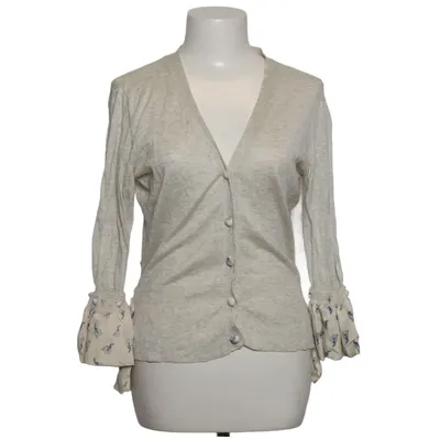 Strickjacke (Beige, Blau) von Thomas Rath Baumwolle, Seide