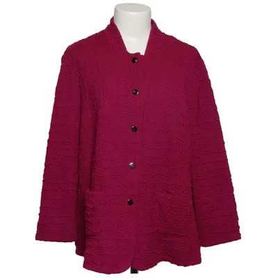 Jacke (Lila) von Frank Walder Acryl, Elasthan, Polyester
