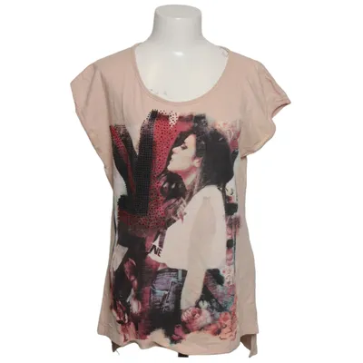 T-shirt (Beige, Multicolored) from Amo&Roma Cotton, Elastane