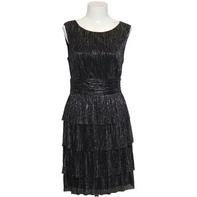 Cocktailkjole (Sort, Sølv) fra Connected Apparel Metallfiber, Polyester