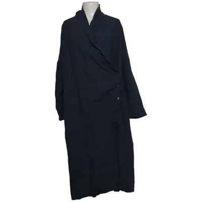 Wikkelblouse (Blauw) van Pure by Ulla Popken Katoen