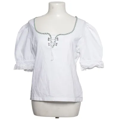 Dirndl blouse (Wit) van Nockstein Trachten Katoen, Elastaan