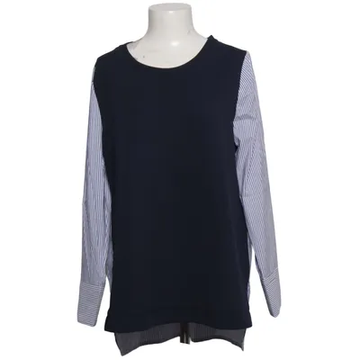 Top (Blue, White) from Lane Bryant Elastane, Polyester, Viscose