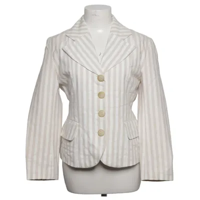 Blazer (Beige, Wit) van LA City Polyester, Viscose