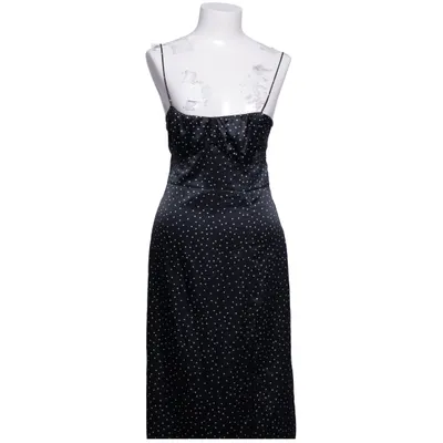 Maxi jurk (Zwart, Wit) van Zara Elastaan, Polyester
