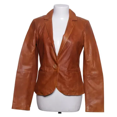 Leren blazer (Bruin) van Liv Collection