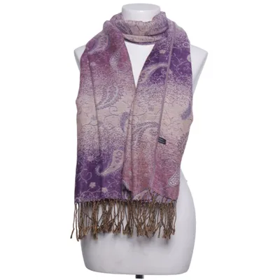 Scarf (Purple, Beige) Viscose, Wool