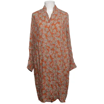Dress (Brown, Multicolored) from Cotélac Cotton, Viscose, Wool