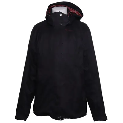 Rain jacket (Black, Red) from Decathlon Polyester