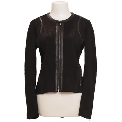 Veste (Noir) de Rebecca Taylor Acrylique, Coton, Élasthane, Nylon, Polyester, Polyuréthane, Viscose, Laine