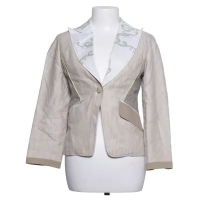 Kavaj (Beige, Flerfärgad) från St-Martins Bomull, Linne, Polyester