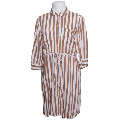 Shirt dress (Brown, White) from ONLY Viscose