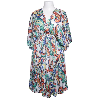 Dress (White, Multicolored) from Senes Cotton