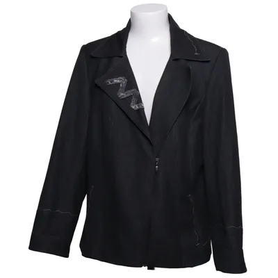 Blazer (Black, Gray) from Christine Laure Elastane, Polyester, Viscose