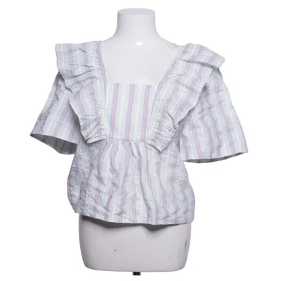 Top (Green, Purple, Multicolored) from Ganni Elastane, Organic cotton, Polyester, Viscose